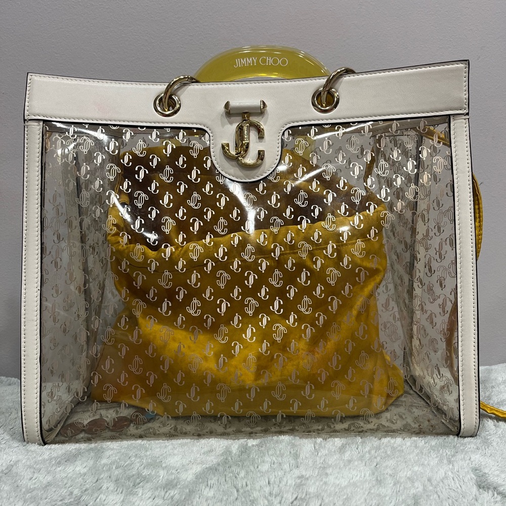 Jimmy Choo Varenne Clear Tote bag
